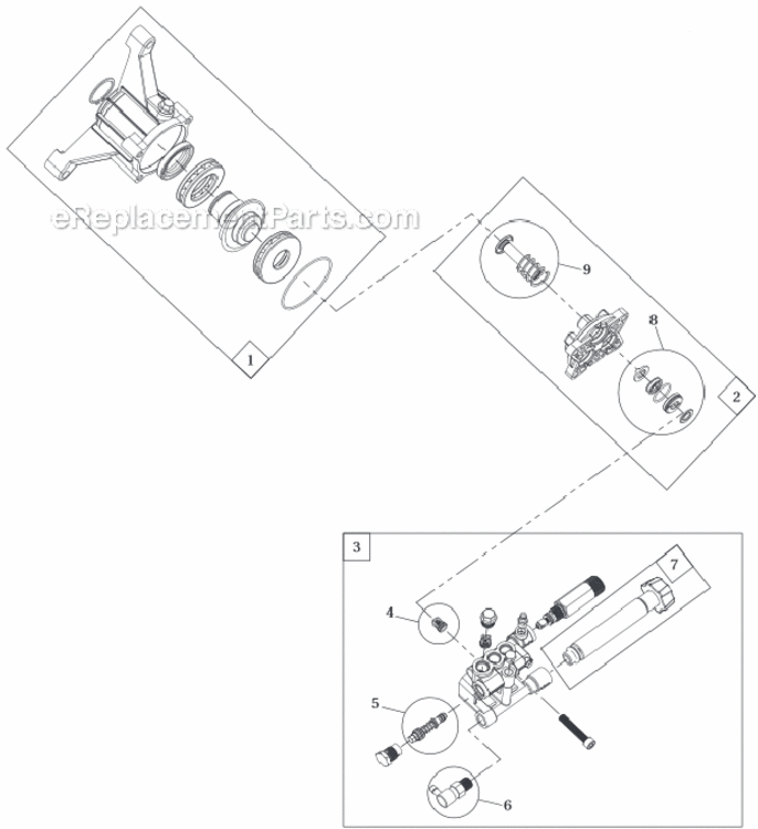 Gasoline_Powered_Pressure_Washers Diagram and Parts List for PM351370SJ  Campbell Hausfeld Pressure Washer